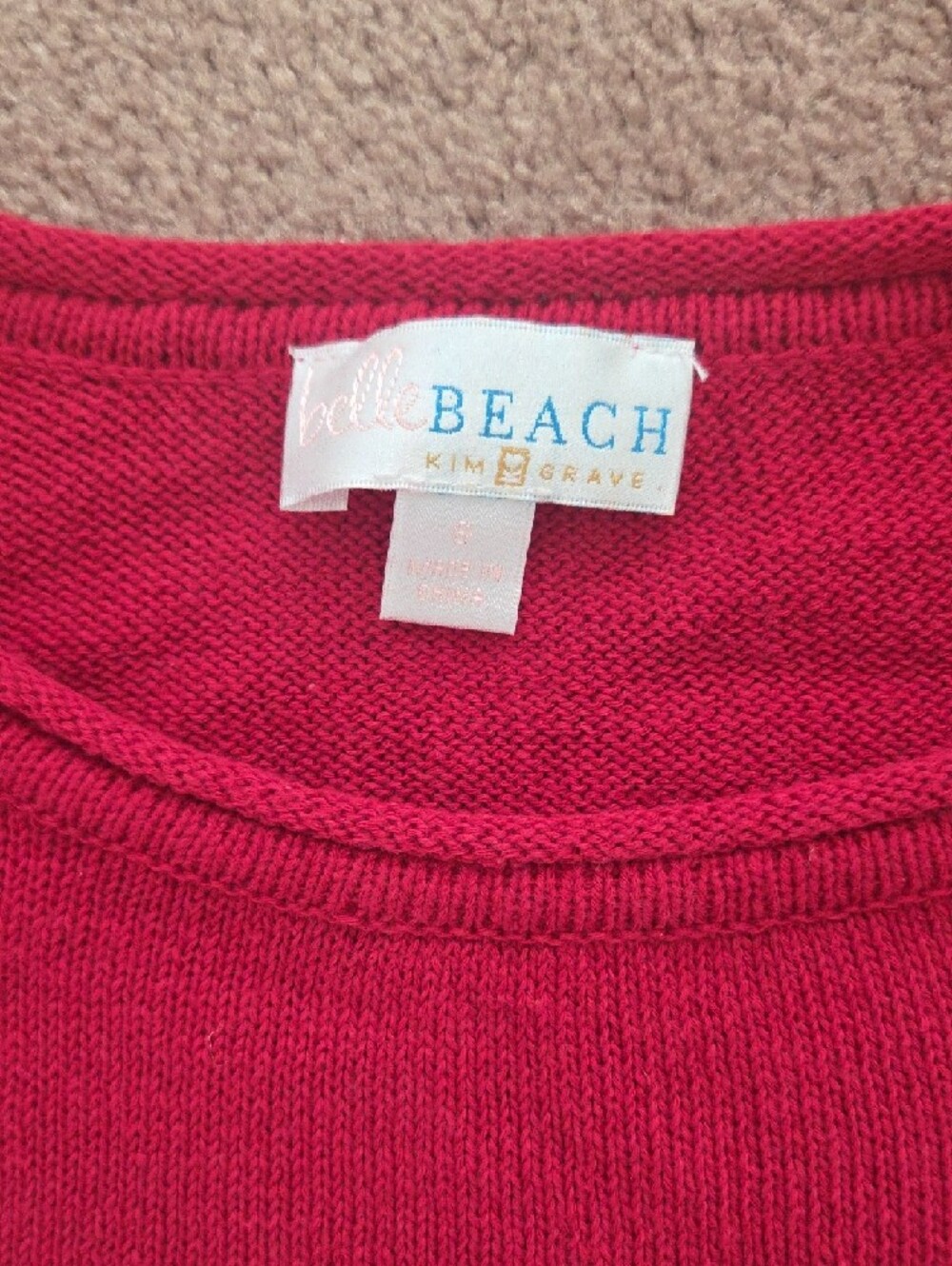Stars Red Knit Sweater - Picture 4 of 5